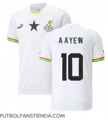 Ghana Andre Ayew #10 Primera Equipación Mundial 2022 Manga Corta